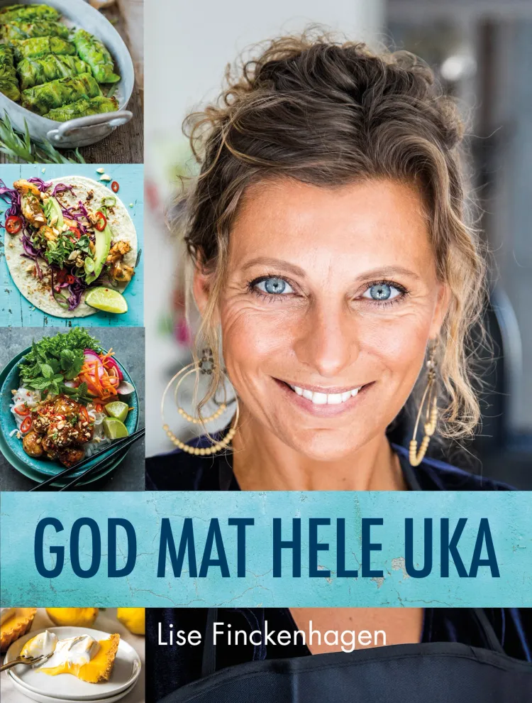 Omslag God mat hele uka av Lise Finckenhagen (Innbundet)