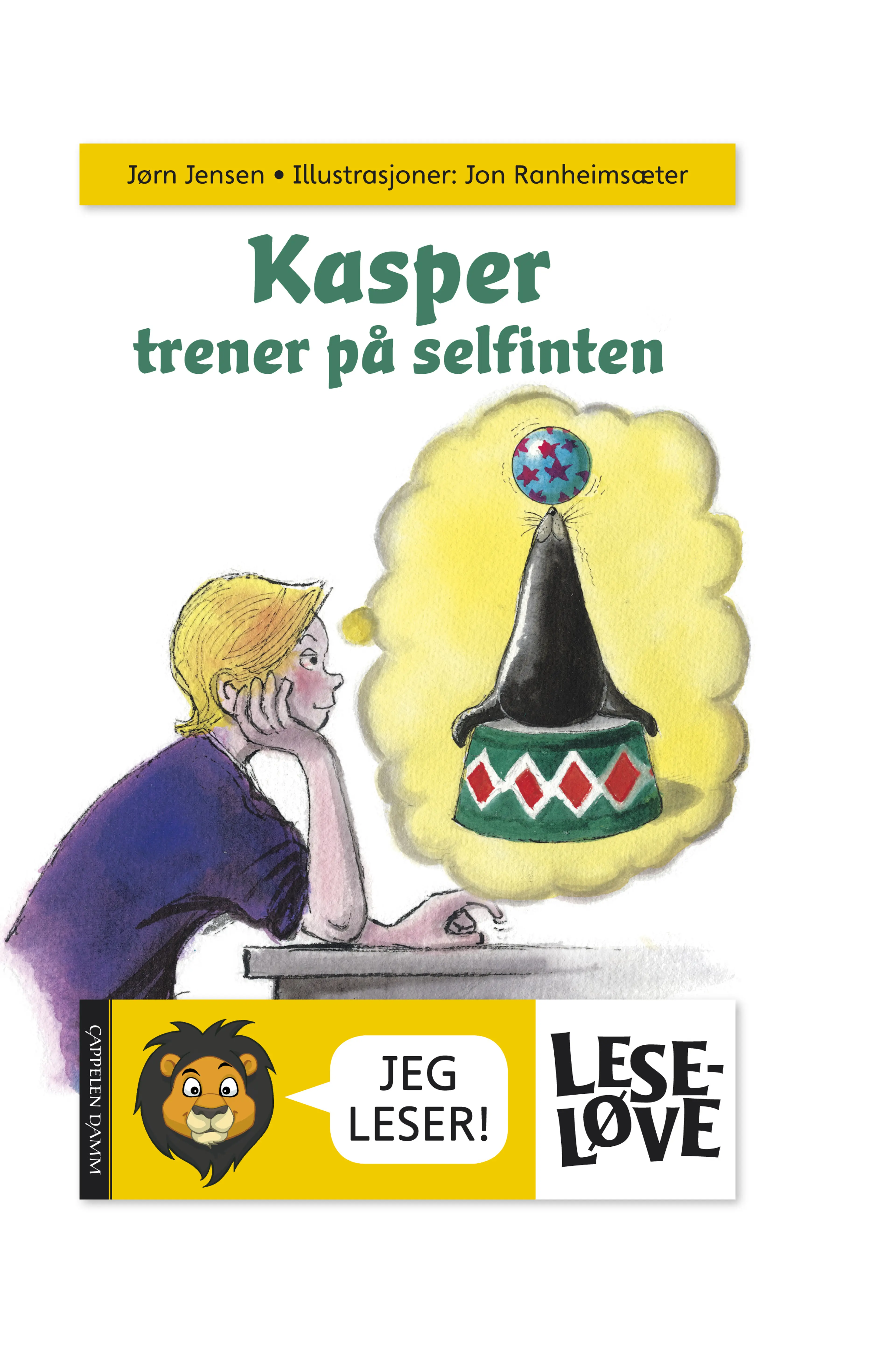 Omslag Kasper trener på selfinten av Jørn Jensen (Innbundet)