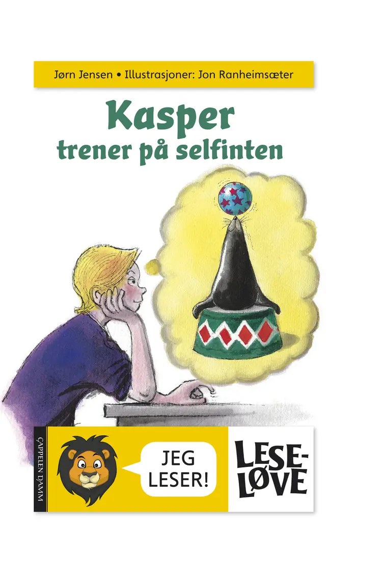 Omslag Kasper trener på selfinten av Jørn Jensen (Innbundet)