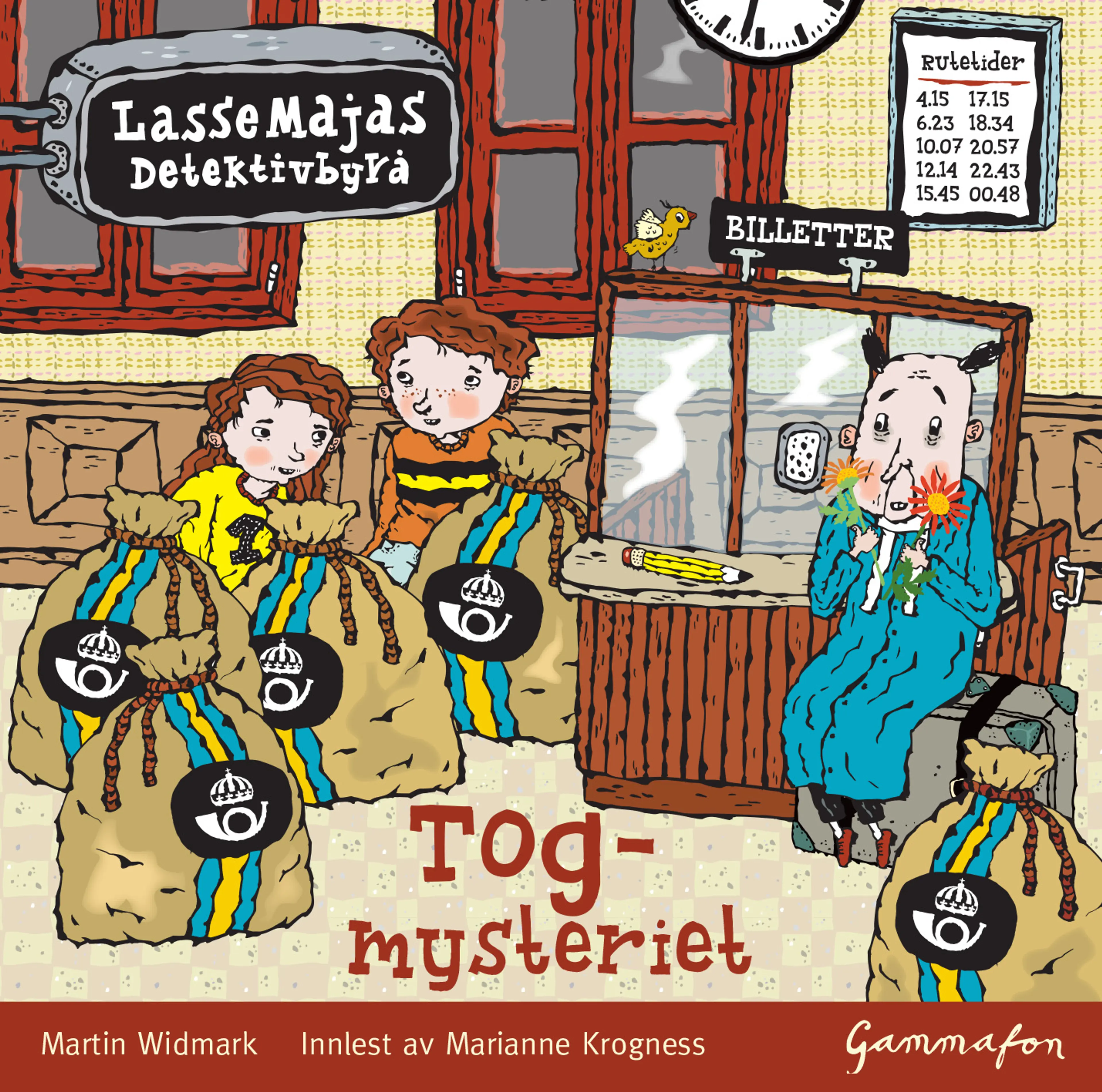 Omslag LasseMaja - Togmysteriet av Martin Widmark (Lydbok)
