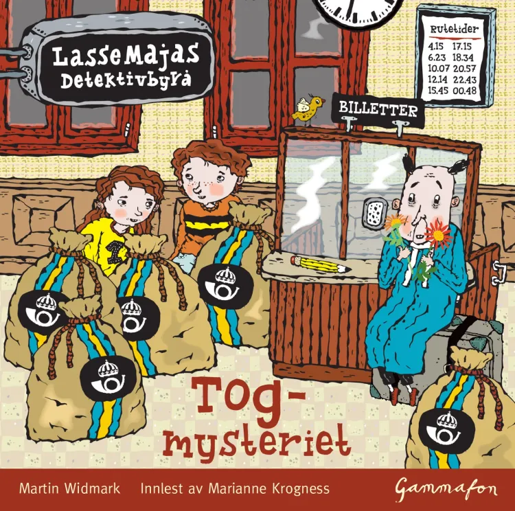 Omslag LasseMaja - Togmysteriet av Martin Widmark (Lydbok)