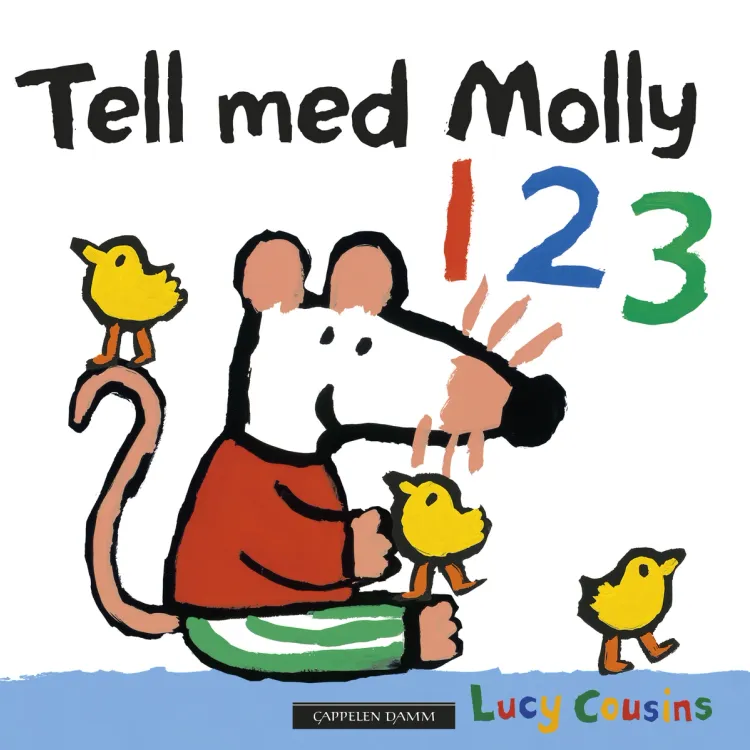 Omslag Tell med Molly! av Lucy Cousins (Innbundet)