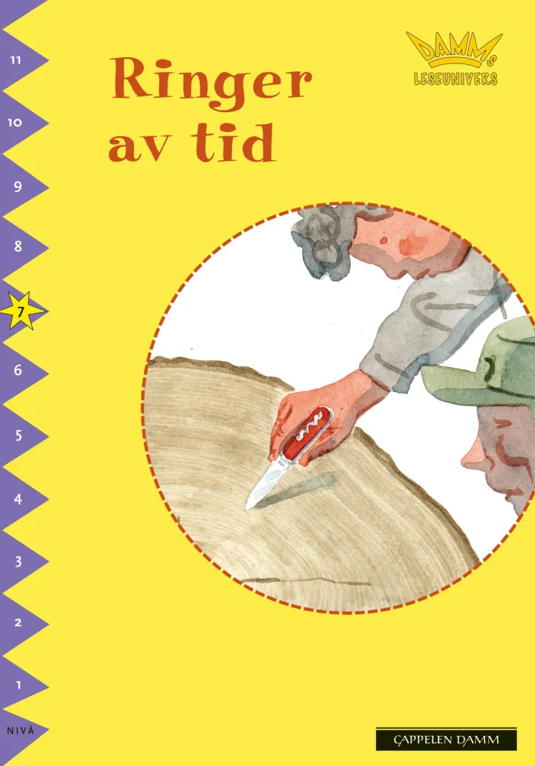 Omslag Damms leseunivers 1: Ringer av tid av Martin Widmark (Heftet)