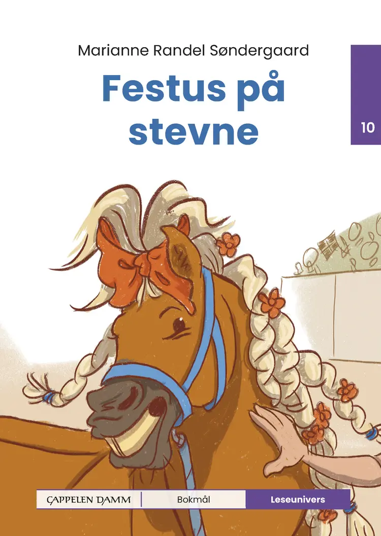 Omslag Leseunivers 10: Festus på stevne av Marianne Randel Søndergaard (Innbundet)