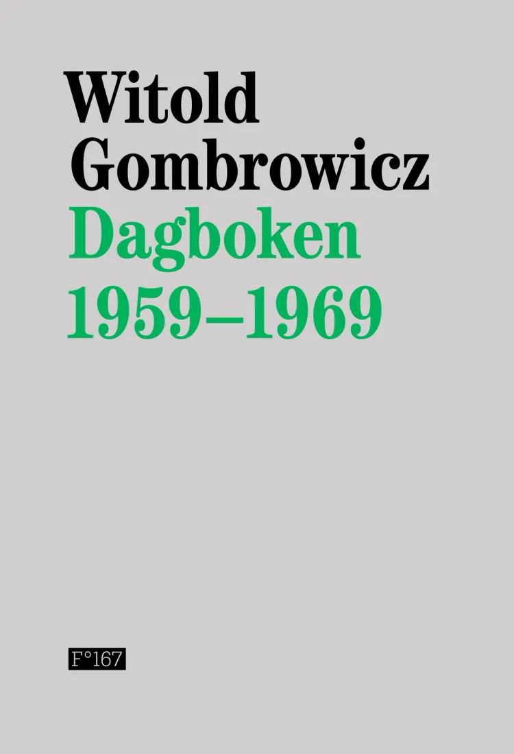 Omslag Dagboken 1959–1969 av Witold Gombrowicz (Innbundet)