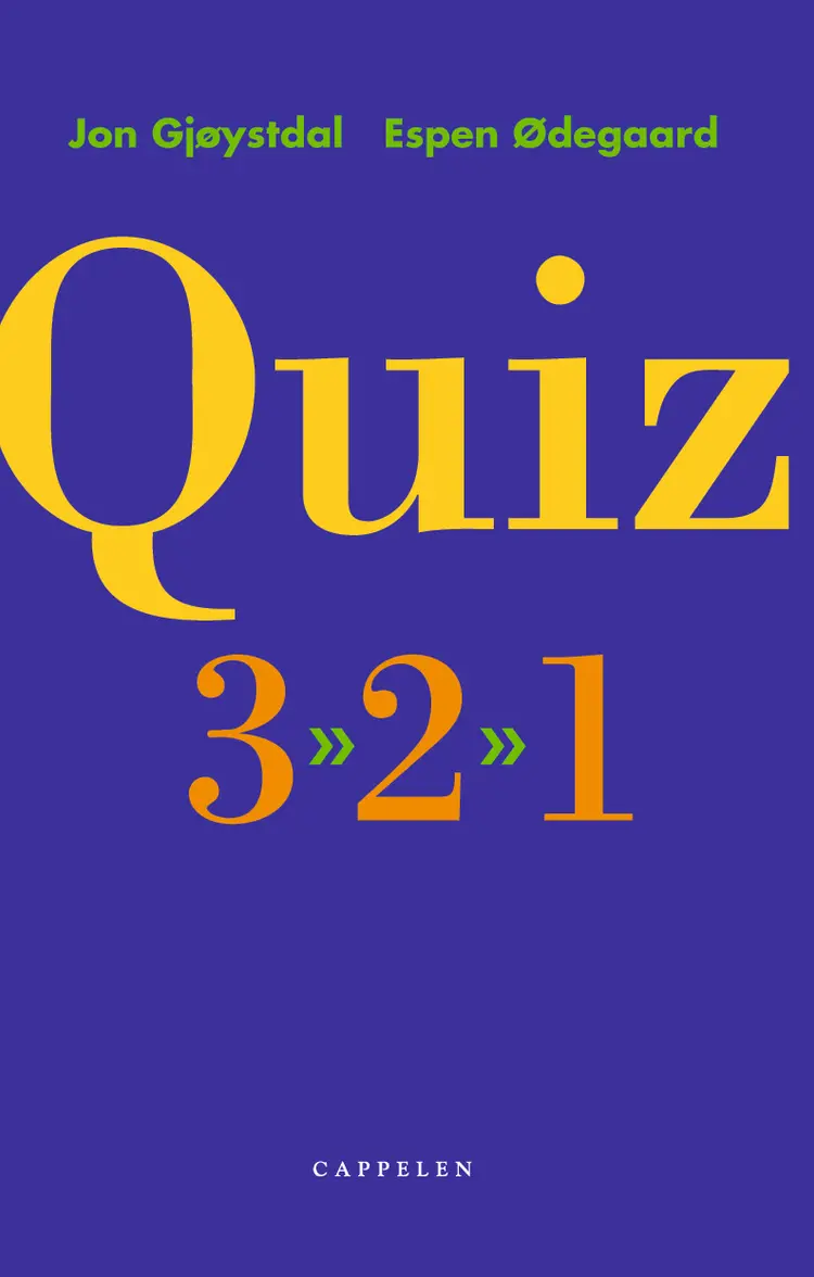 Omslag Quiz 3 * 2 * 1 av Jon Gjøystdal og Espen Ødegaard (Heftet)