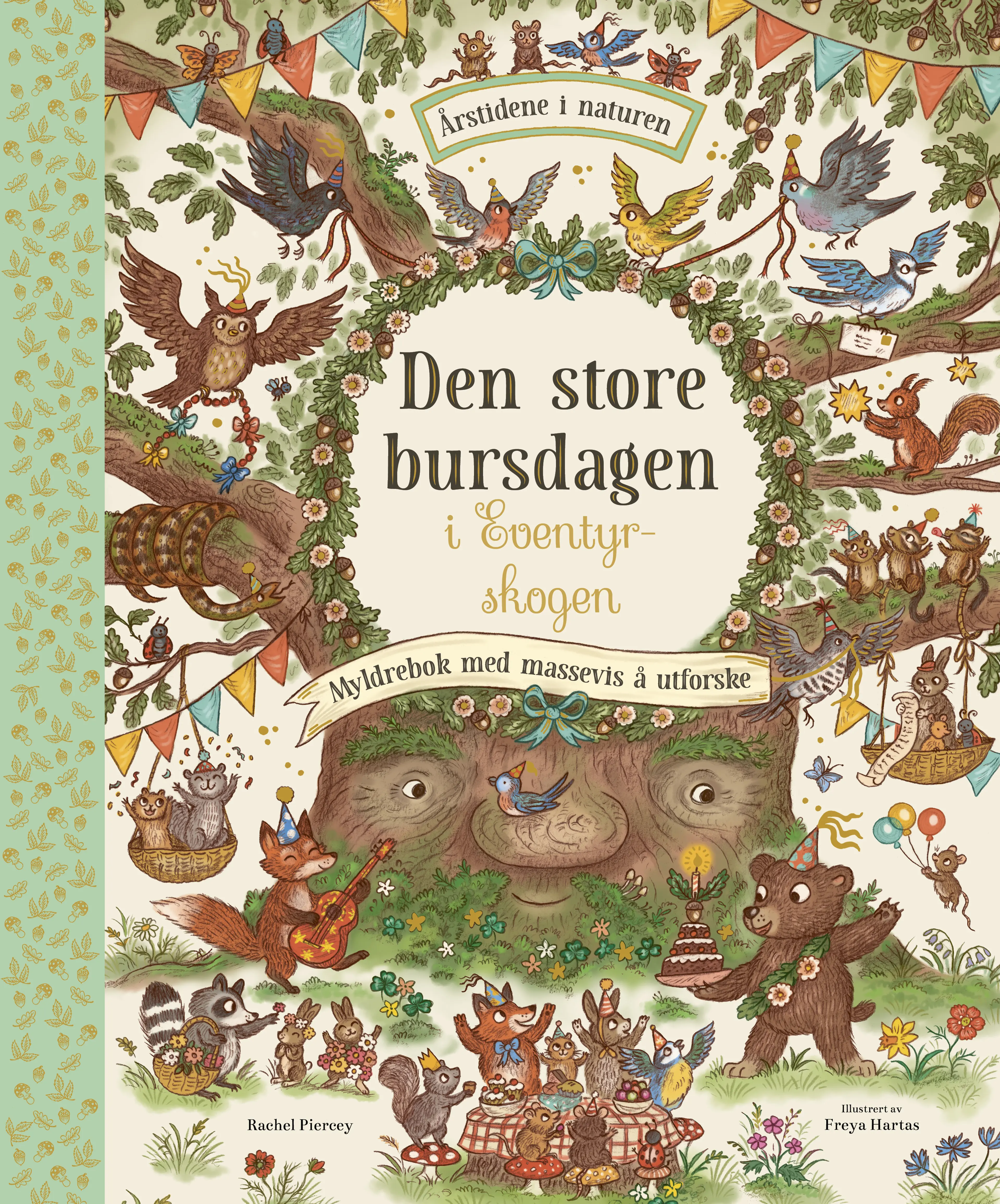 Omslag Den store bursdagen i Eventyrskogen av Rachel Piercey (Innbundet)