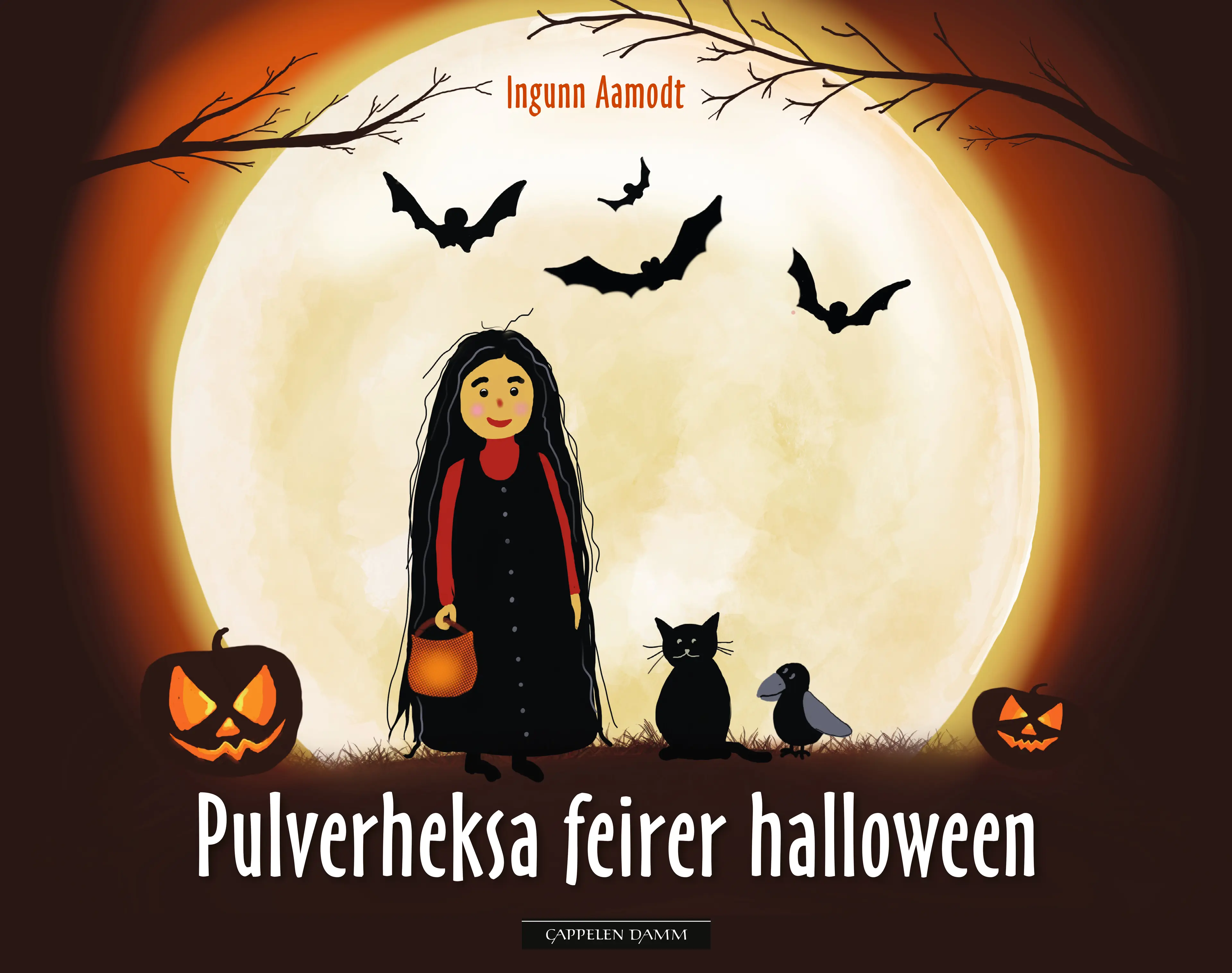 Omslag Pulverheksa feirer halloween av Ingunn Aamodt (Ebok)