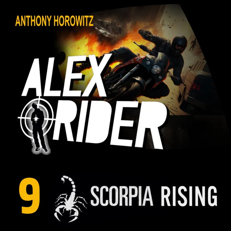 Omslag Scorpia Rising av Anthony Horowitz (Lydbok)
