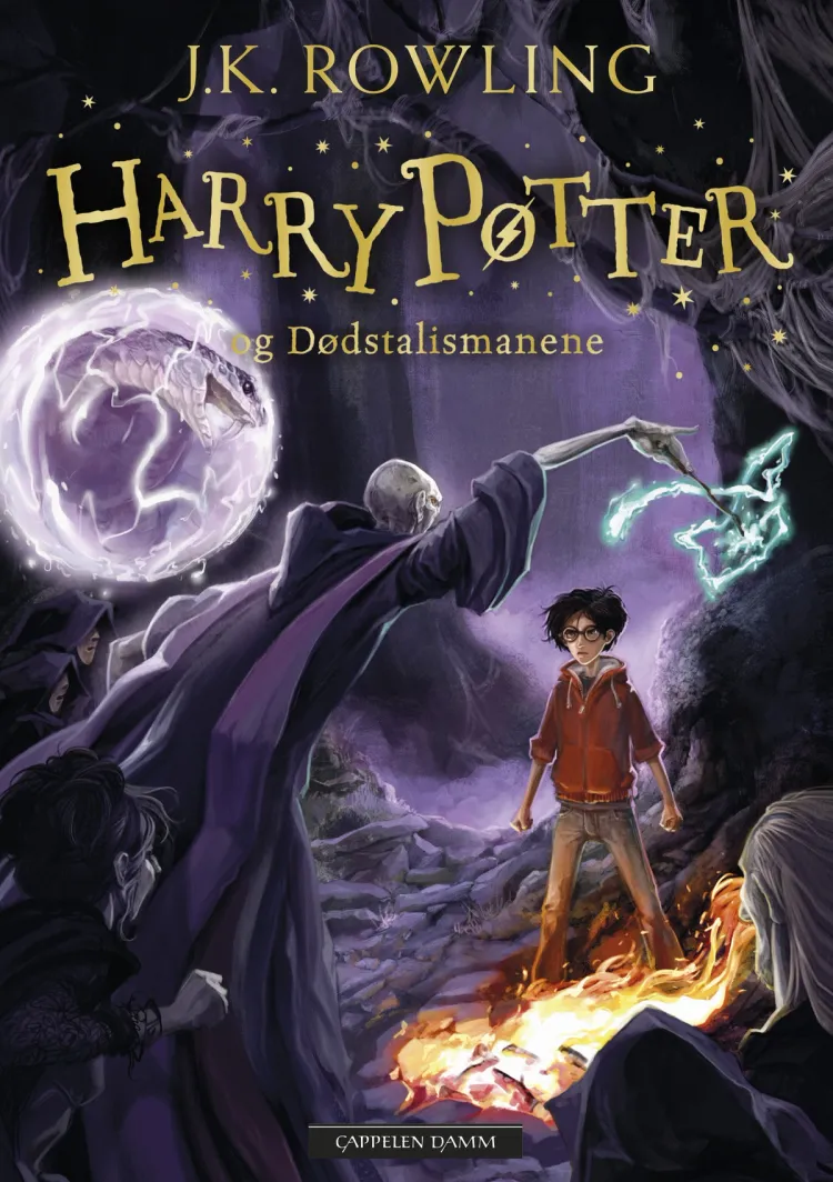 Omslag Harry Potter og Dødstalismanene av J.K. Rowling (Innbundet)