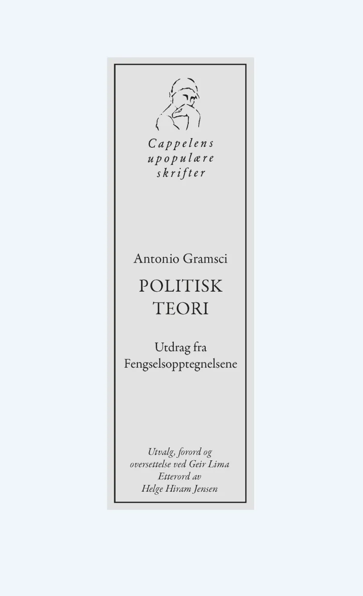 Omslag Politisk teori av Antonio Gramsci (Heftet)