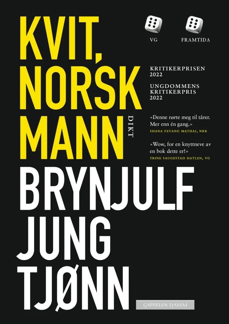 Omslag Kvit, norsk mann av Brynjulf Jung Tjønn (Innbundet)