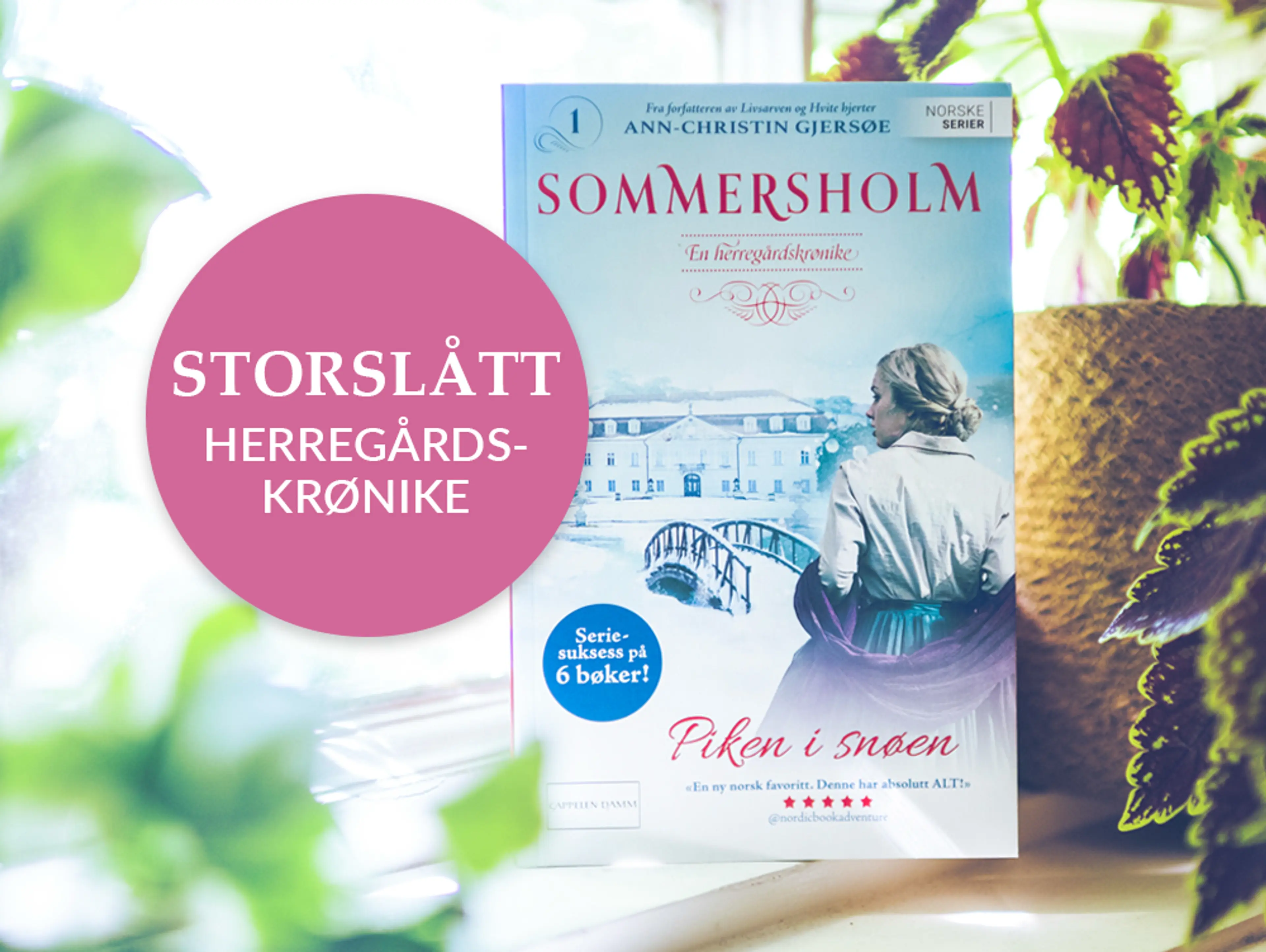 Foto av første bok i serien Sommersholm