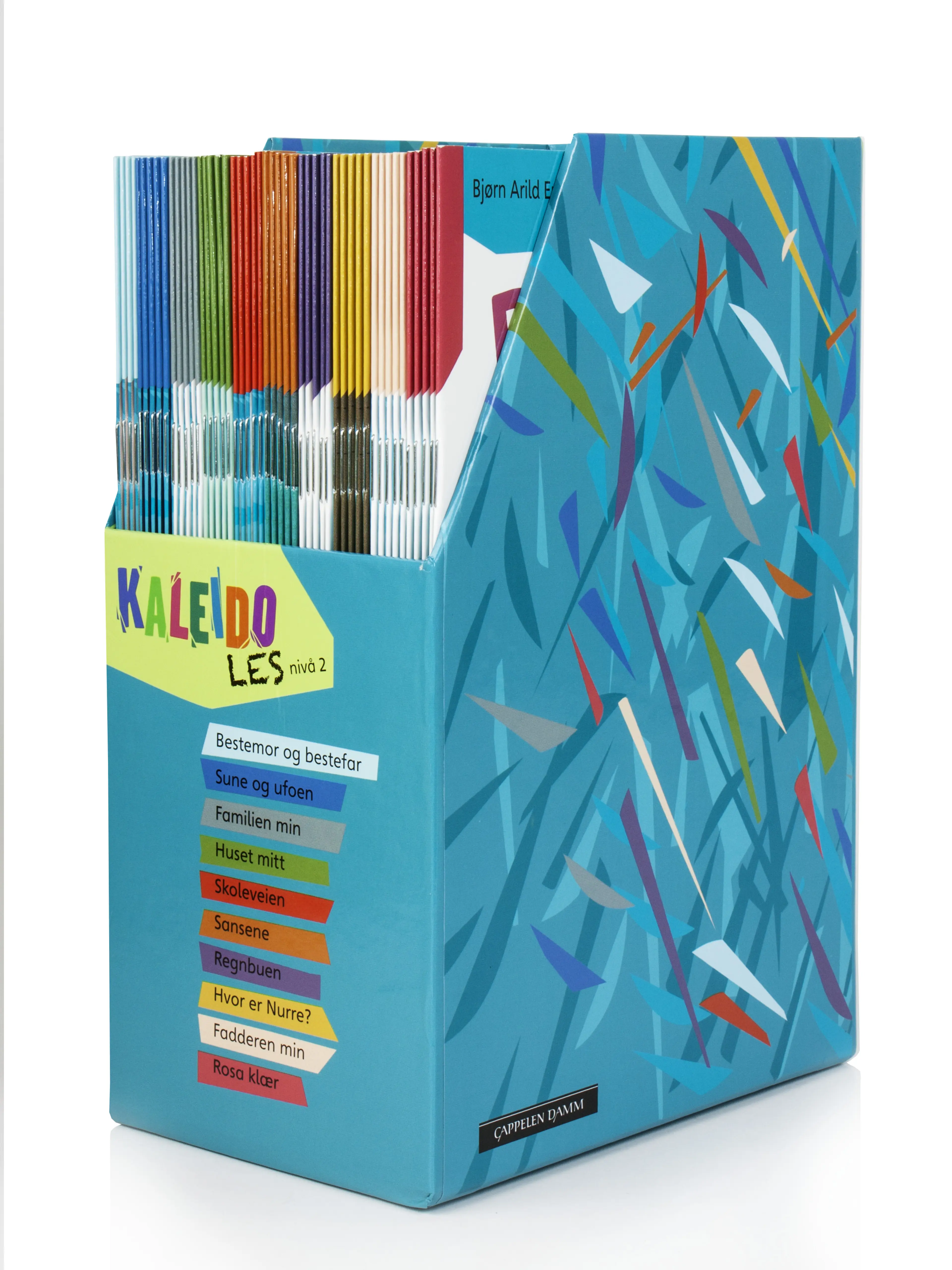 Omslag Kaleido Les Nivå 2 (boks) av Torill Andersen, Bjørn Arild Ersland og Janne Aasebø Johnsen (Ukjent)