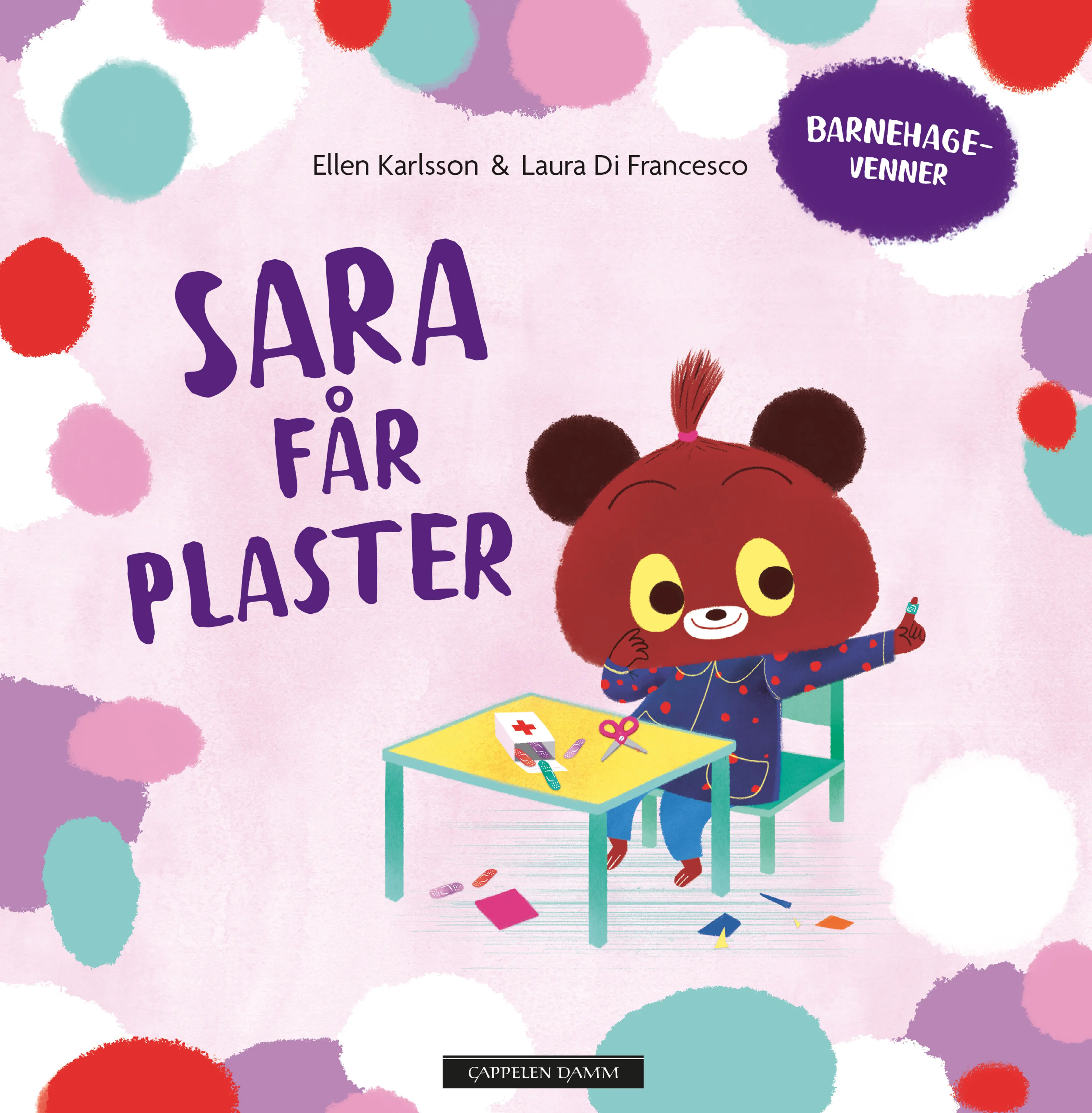 Omslag Sara får plaster av Ellen Karlsson (Innbundet)