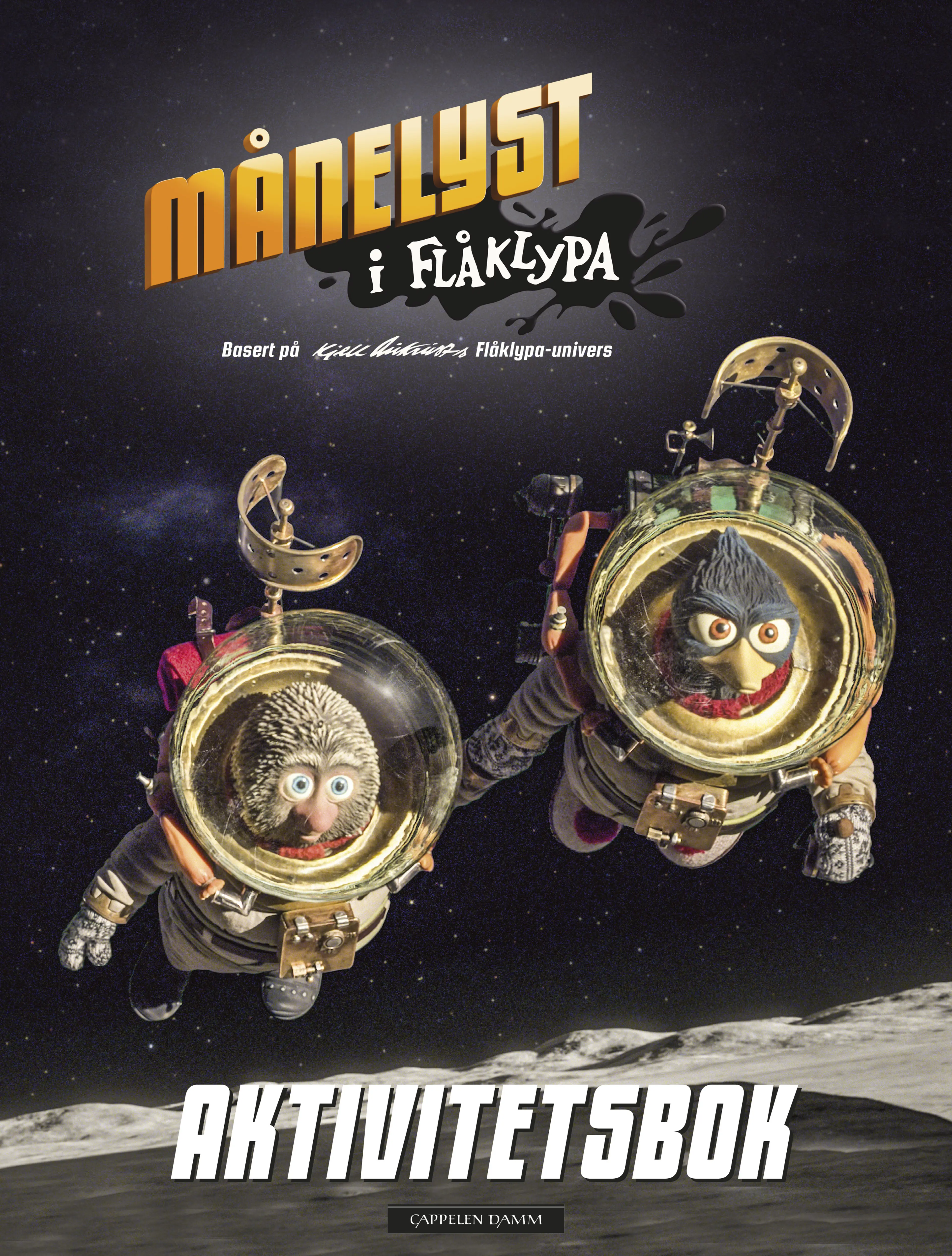 Omslag Månelyst i Flåklypa - aktivitetsbok (Heftet)