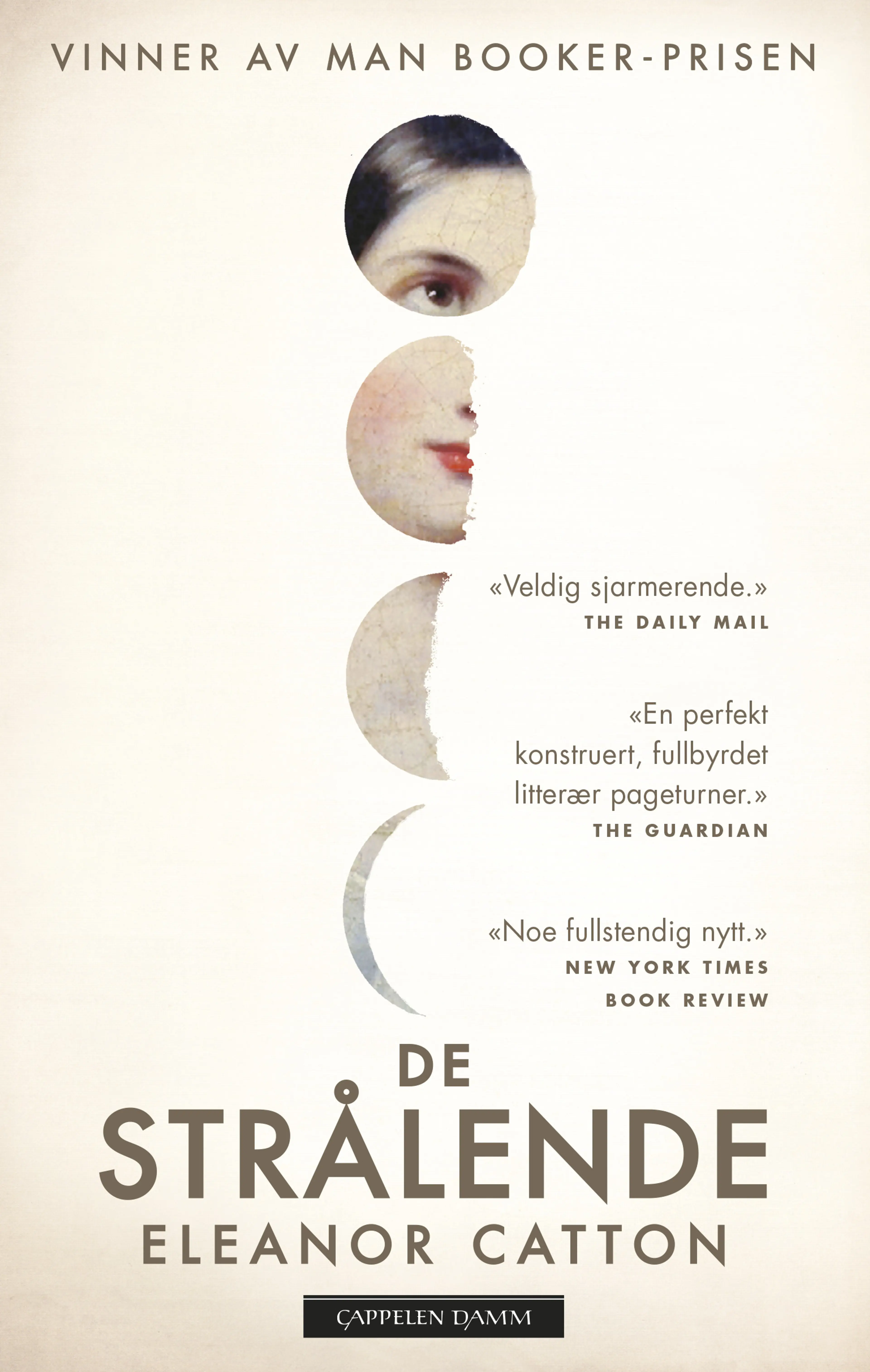 Omslag De strålende av Eleanor Catton (Heftet)
