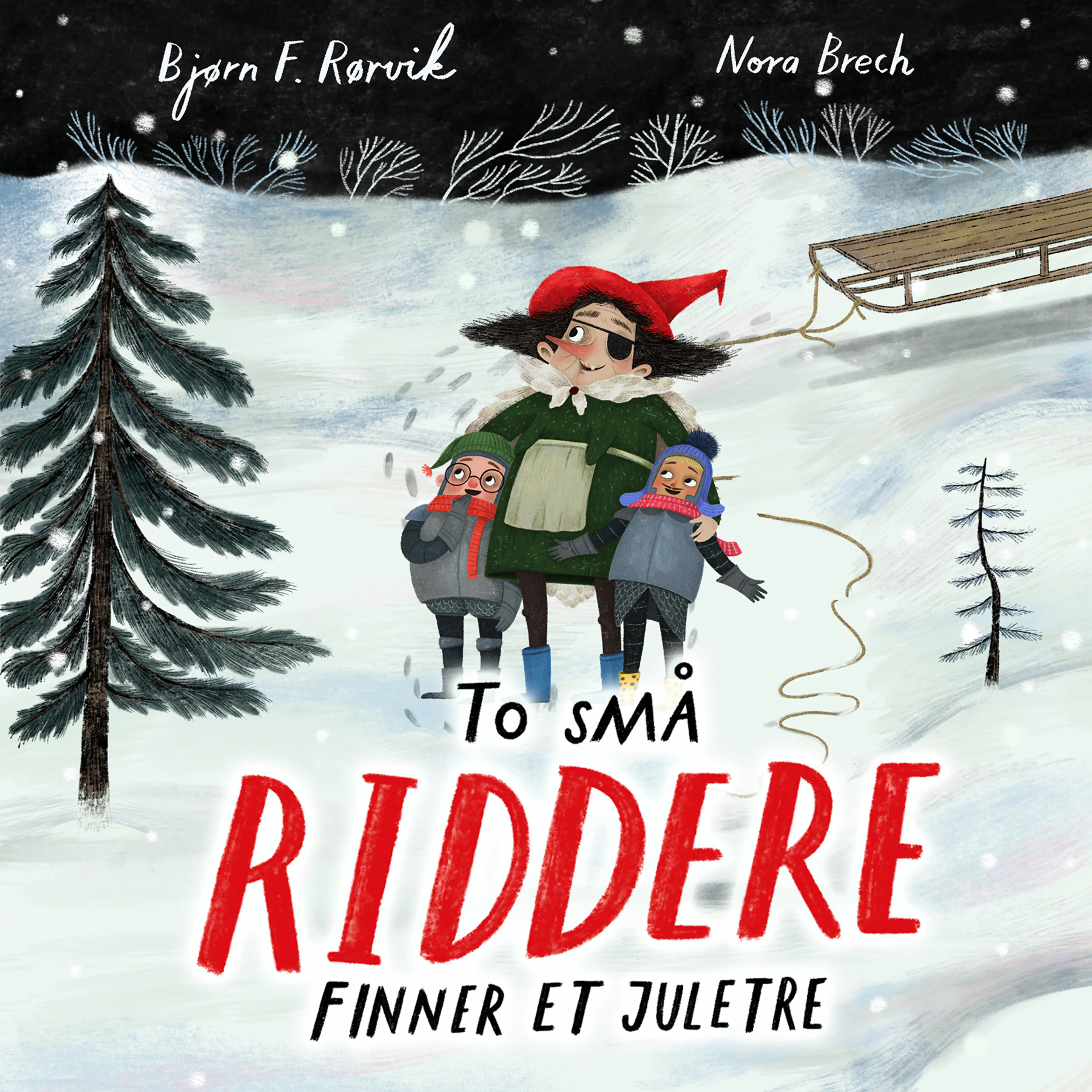 Omslag To små riddere finner et juletre av Bjørn F. Rørvik (Lydbok)