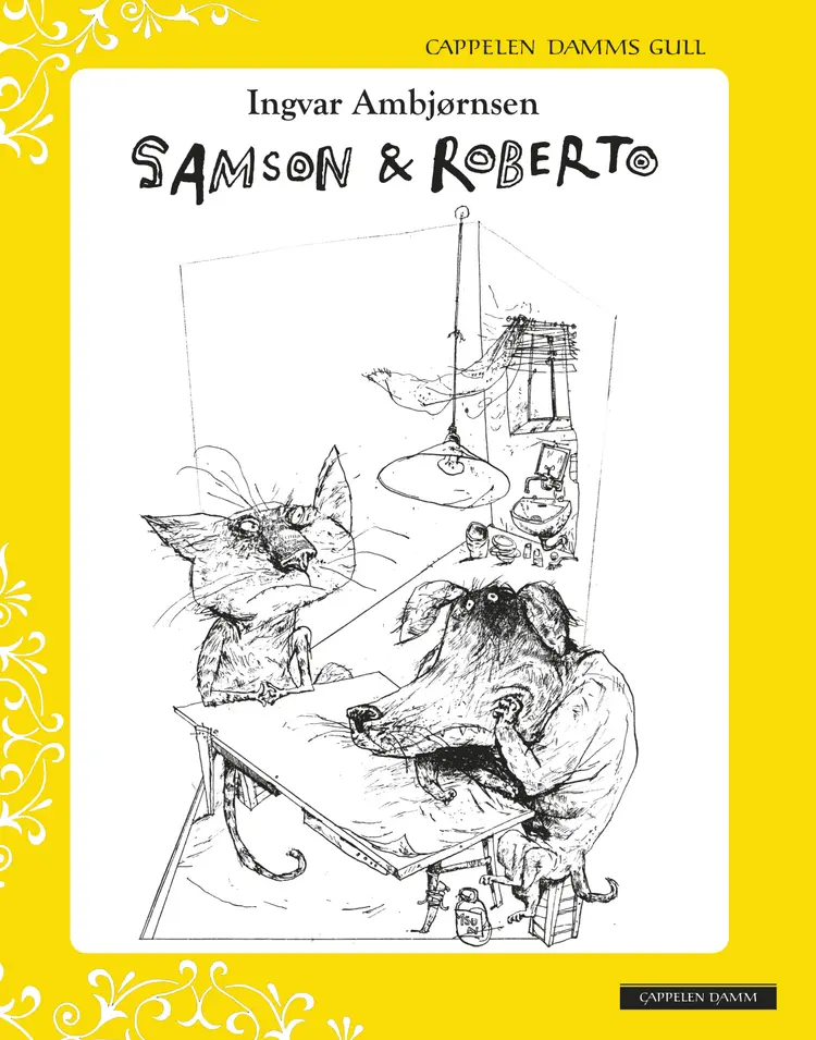 Omslag Samson & Roberto - Cappelen Damms Gull av Ingvar Ambjørnsen (Innbundet)