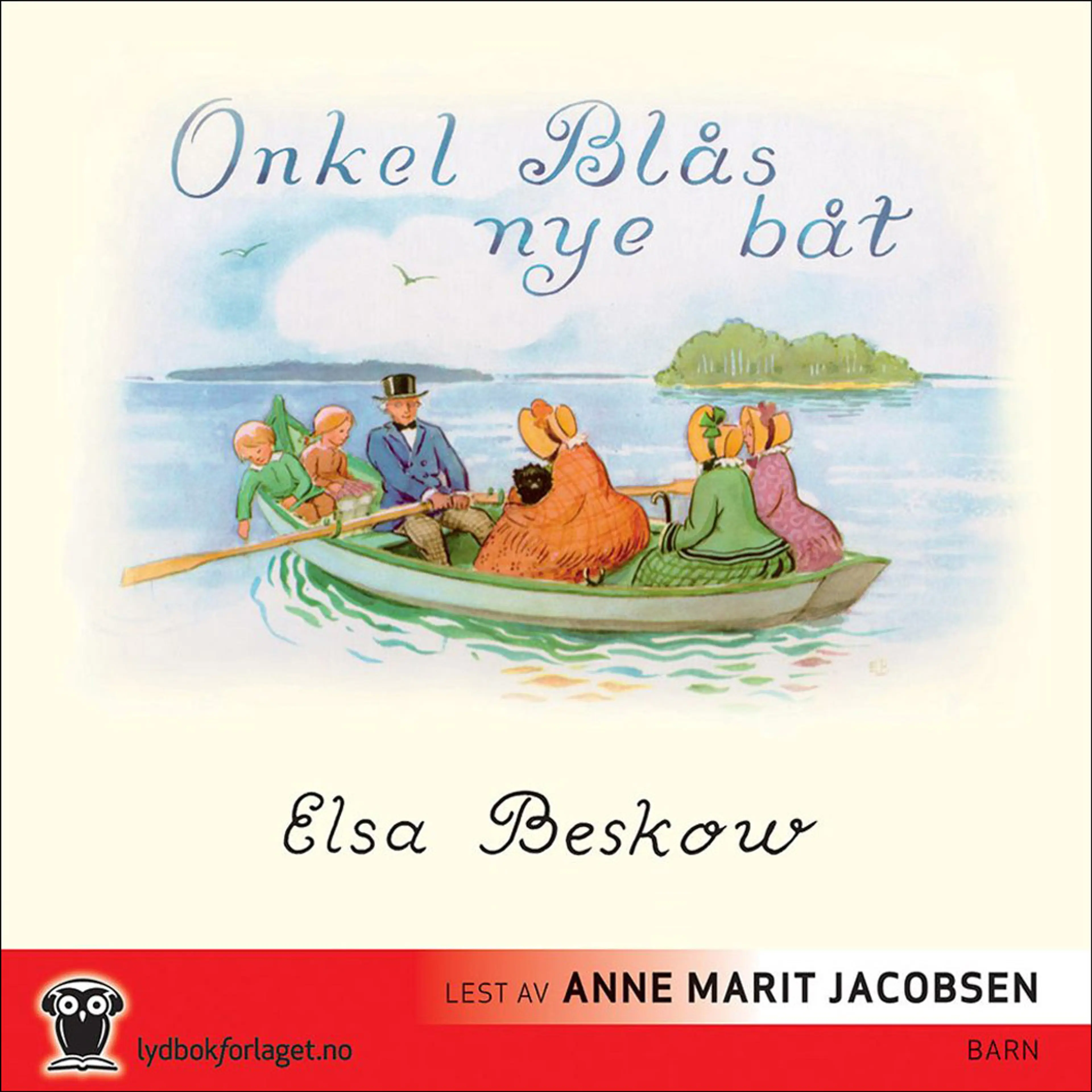 Omslag Onkel Blås nye båt av Elsa Beskow (Lydbok)