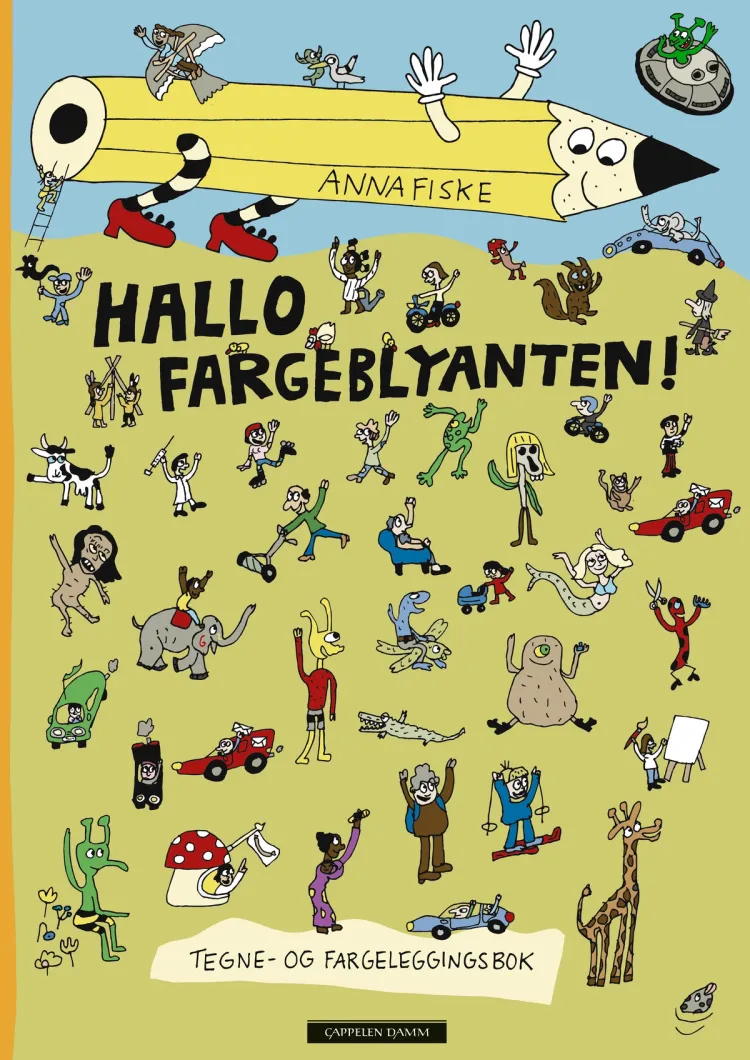 Omslag Hallo fargeblyanten av Anna Fiske (Heftet)