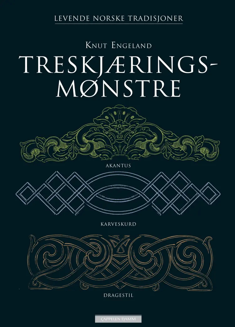 Omslag Treskjæringsmønstre av Knut Engeland (Innbundet)