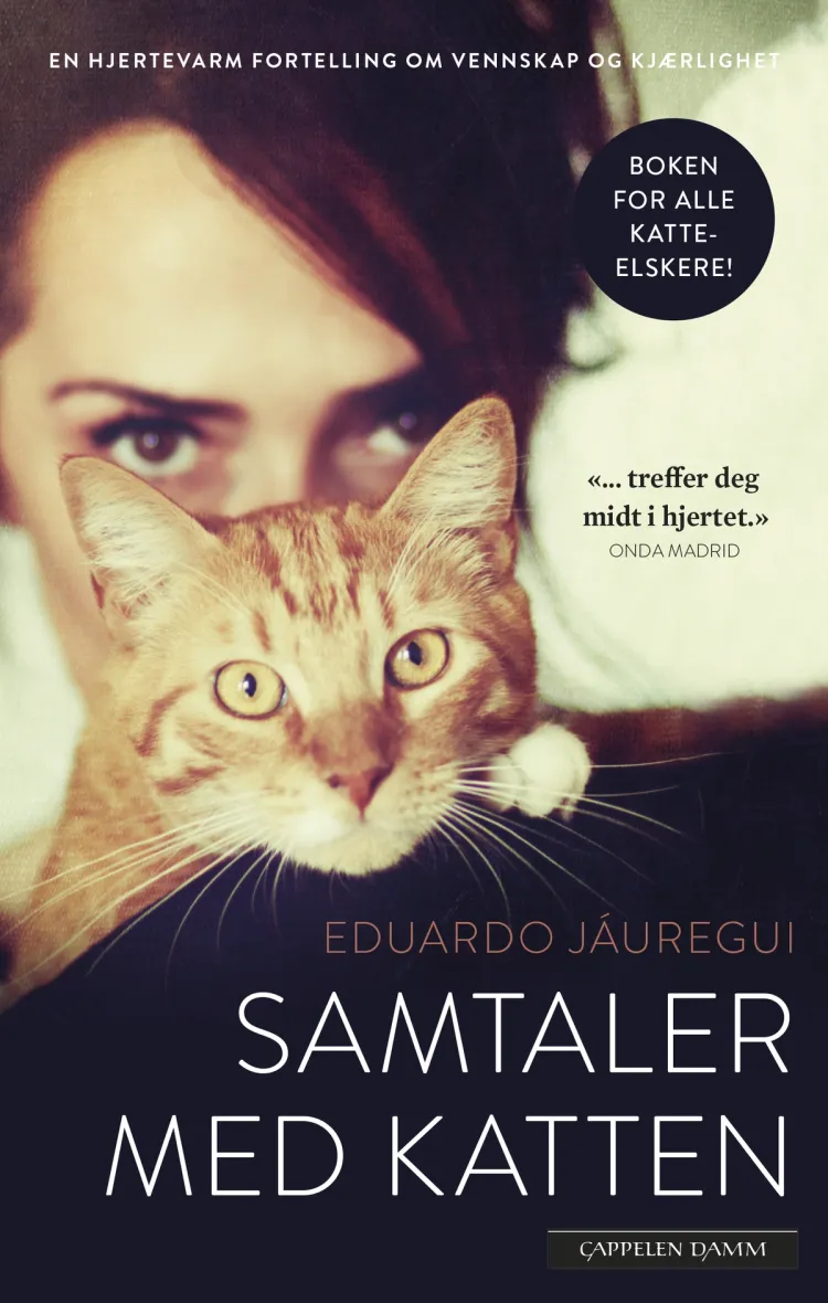 Omslag Samtaler med katten av Eduardo Jáuregui (Innbundet)