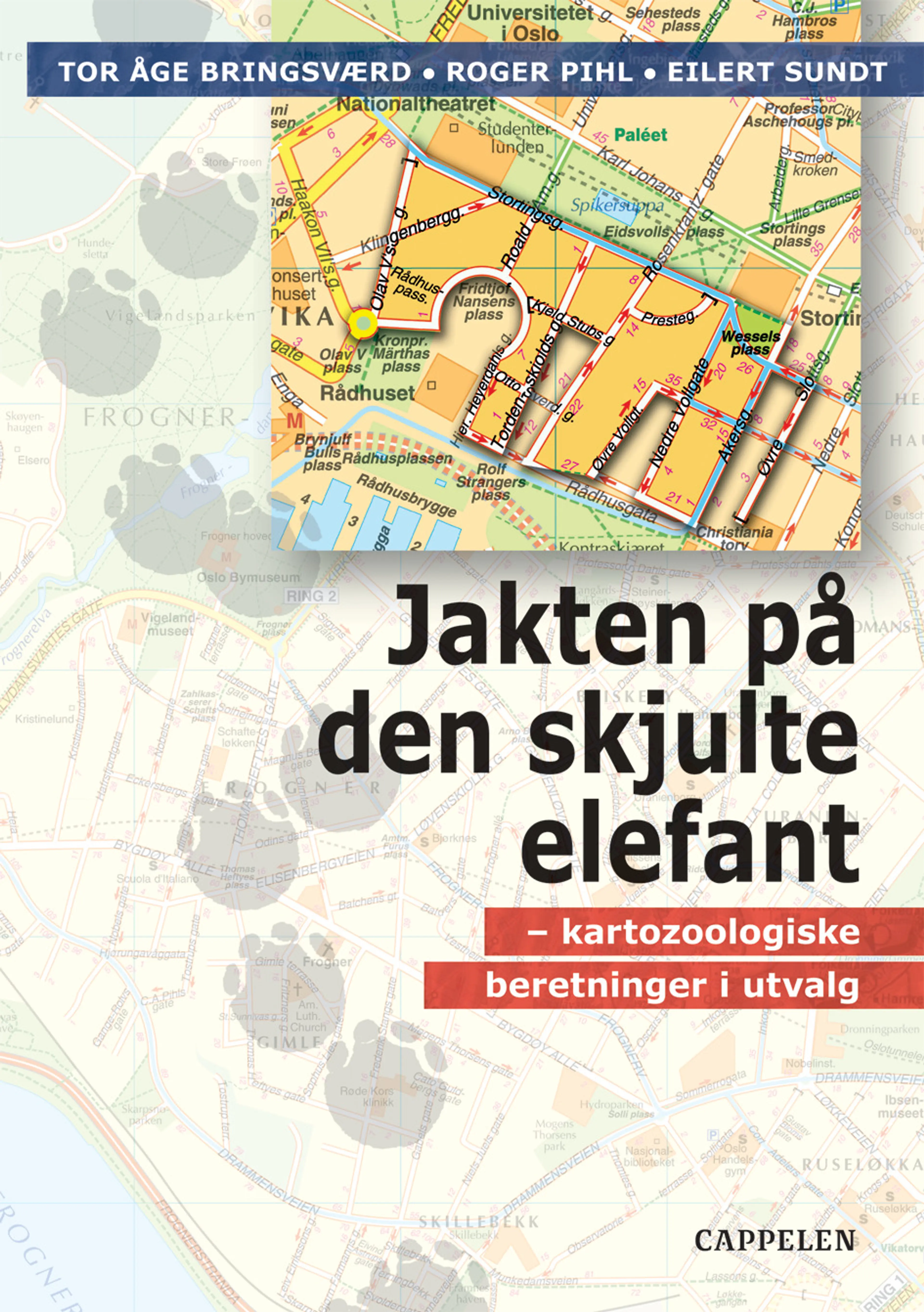 Omslag Jakten på den skjulte elefant av Tor Åge Bringsværd, Roger Pihl og Eilert Sundt (Innbundet)