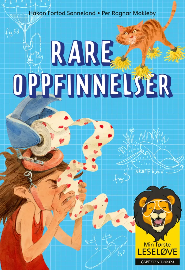 Omslag Min første leseløve - Rare oppfinnelser av Håkon Forfod Sønneland (Innbundet)