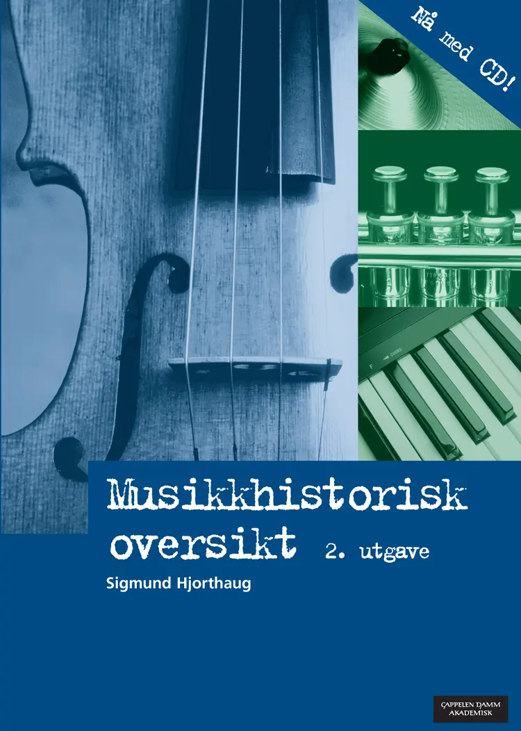 Omslag Musikkhistorisk oversikt av Sigmund Hjorthaug (Heftet)