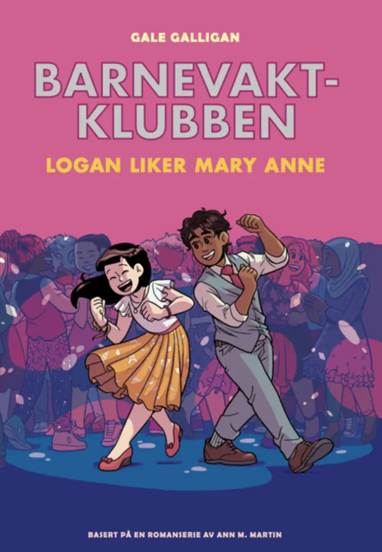 Omslag Barnevaktklubben 8: Logan liker Mary Anne av Gale Galligan og Raina Telgemeier (Innbundet)