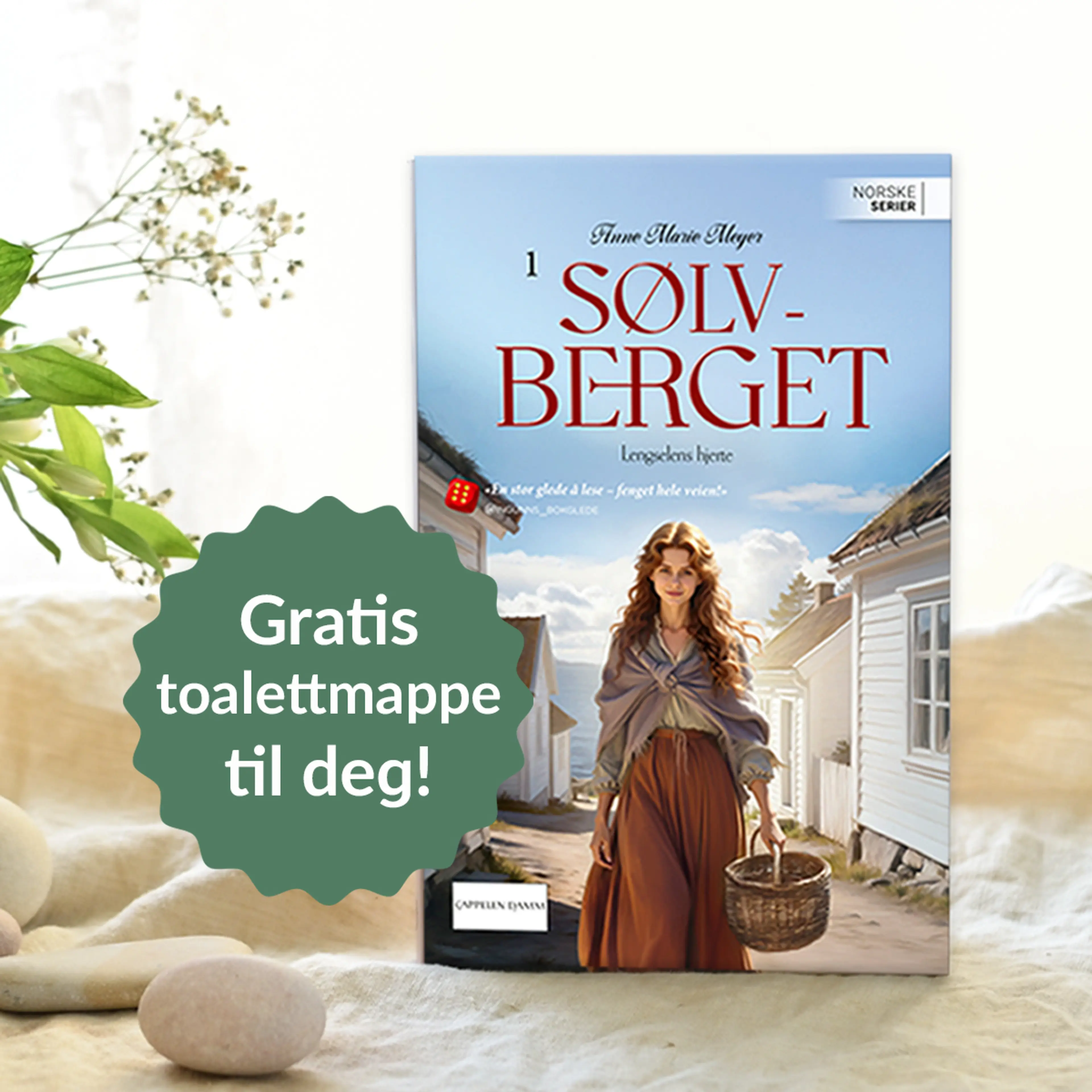 Foto av første bok i serien Sølvberget