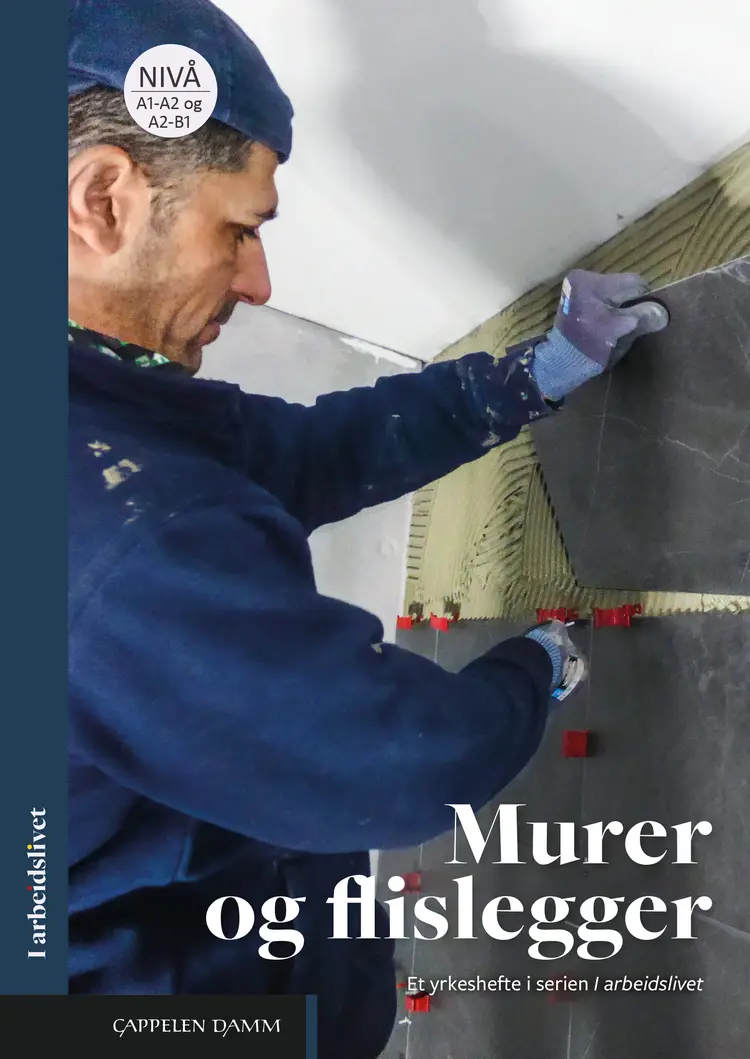 Omslag I arbeidslivet Murer og flislegger av Eirunn Innerdal og Brit Bakken (Heftet)