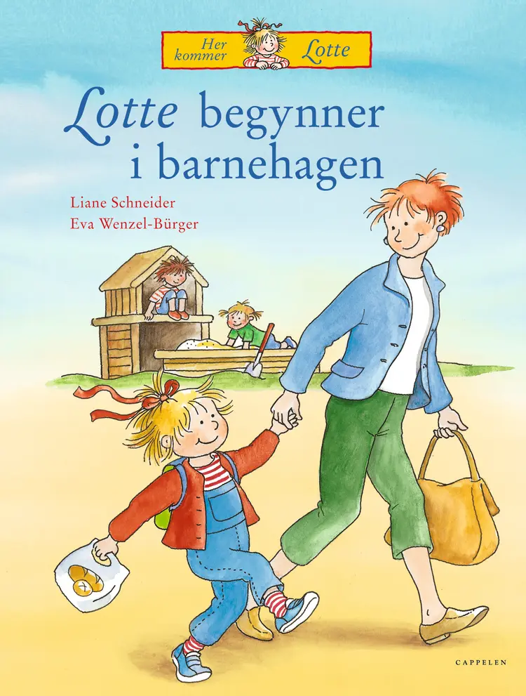 Omslag Lotte begynner i barnehagen av Liane Schneider (Innbundet)