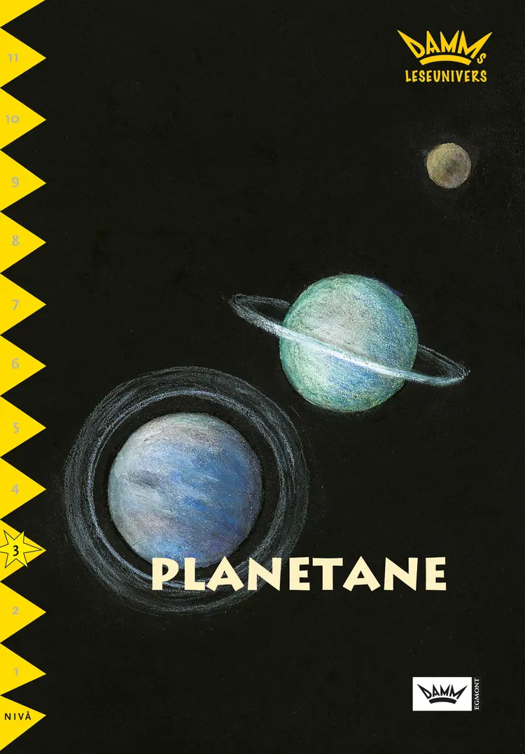 Omslag Damms leseunivers 1: Planetane av Birgit Eriksson (Heftet)