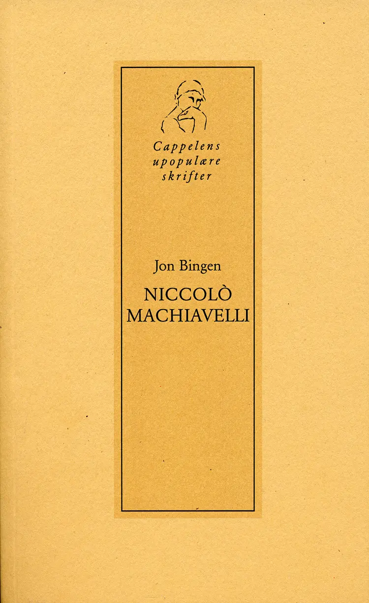 Omslag Niccolò Machiavelli av Jon Bingen (Heftet)