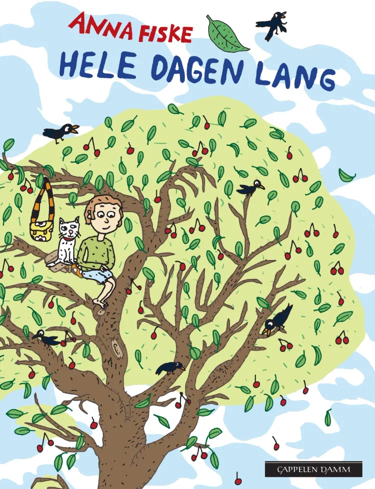 Omslag Hele dagen lang av Anna Fiske (Innbundet)