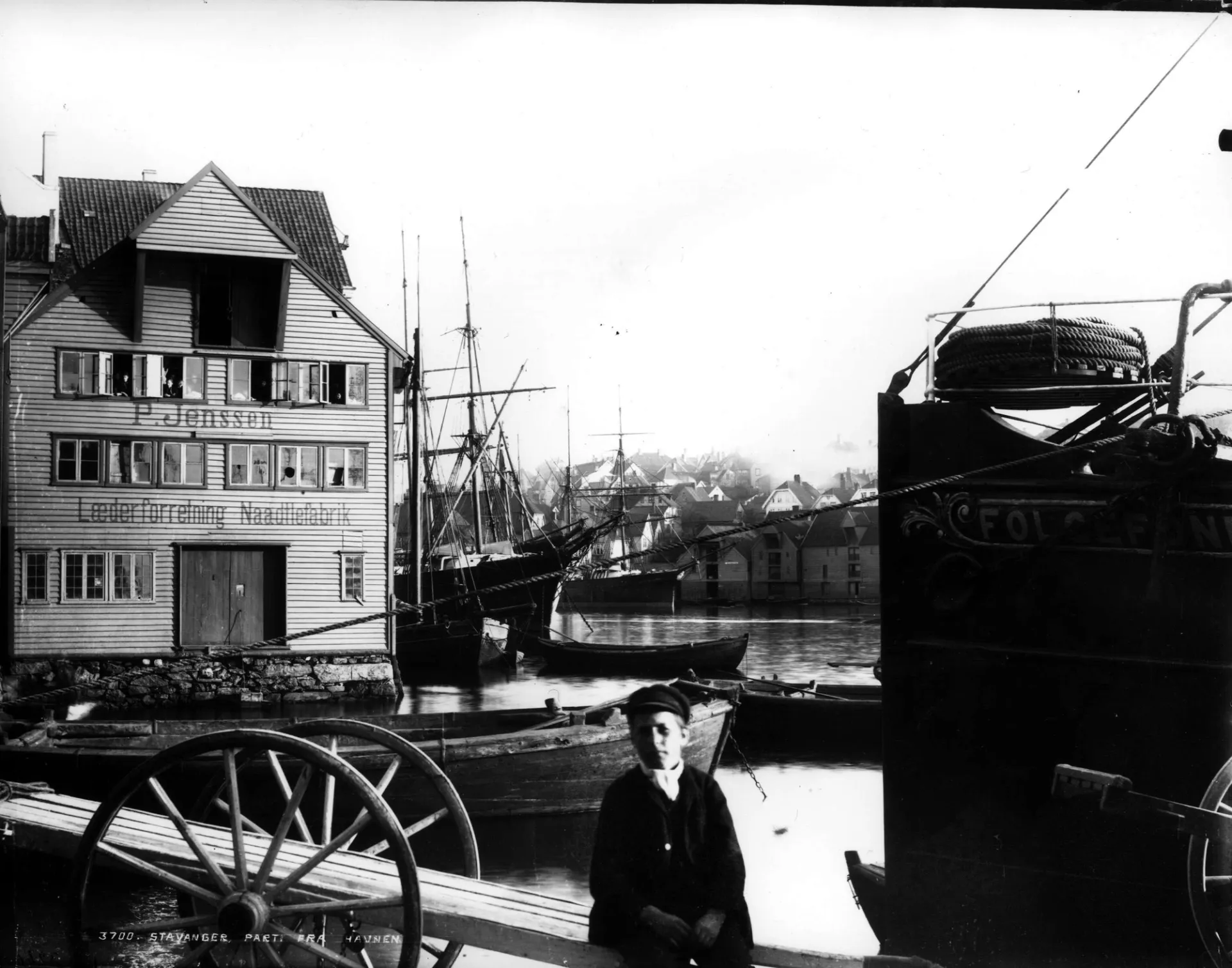 Havna i Stavanger, ca. 1890