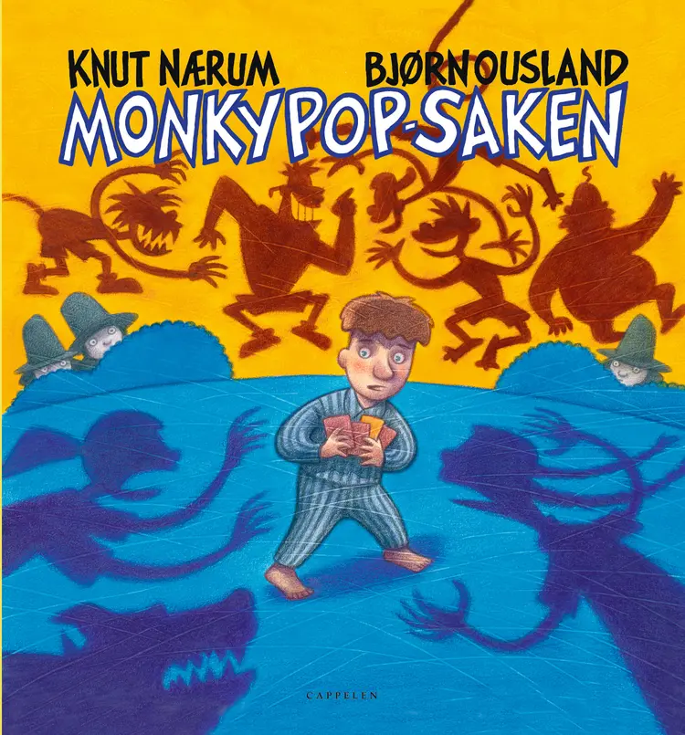 Omslag Monky Pop-saken av Knut Nærum og Bjørn Ousland (Innbundet)