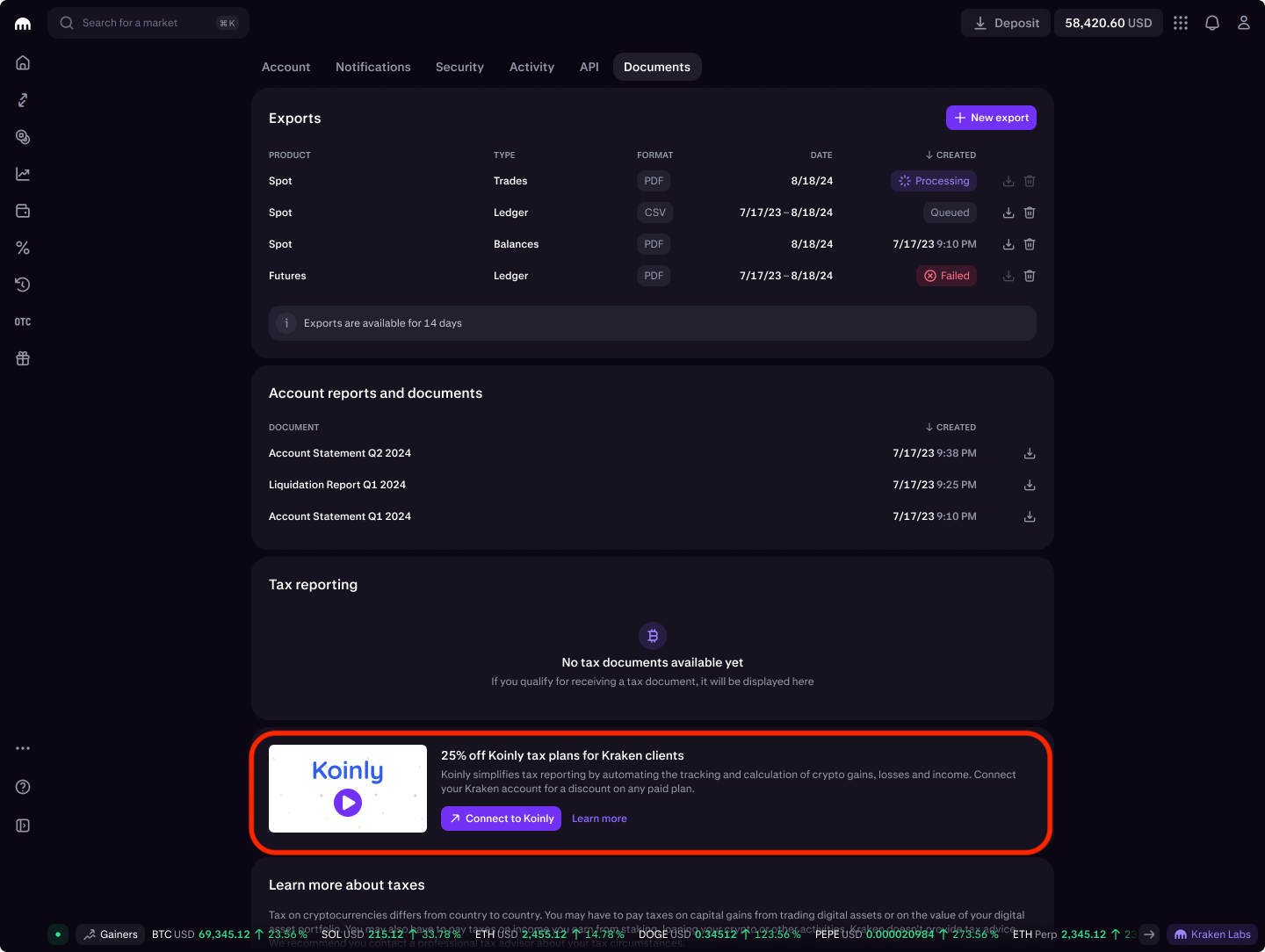 How to connect your account to Koinly on Kraken Pro | Kraken