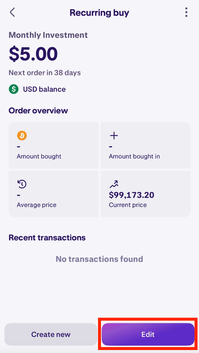 Recurring Orders on the Kraken App | Kraken
