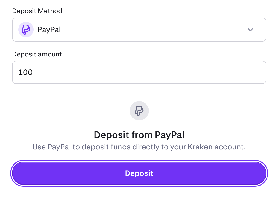 How to deposit EUR, GBP and AUD to Kraken with PayPal | Kraken