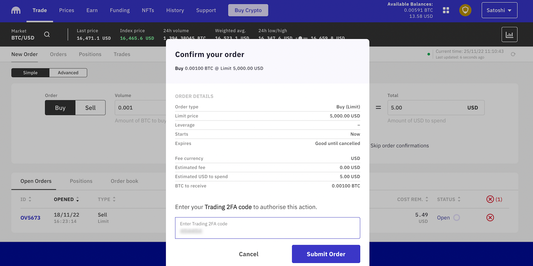 How does two-factor authentication (2FA) for trading work? | Kraken