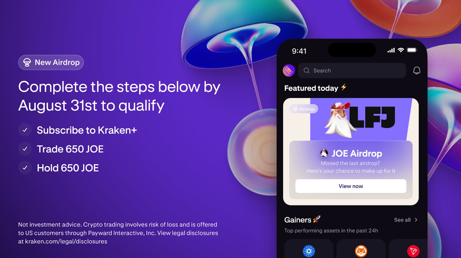 Kraken Drops: JOE Airdrop