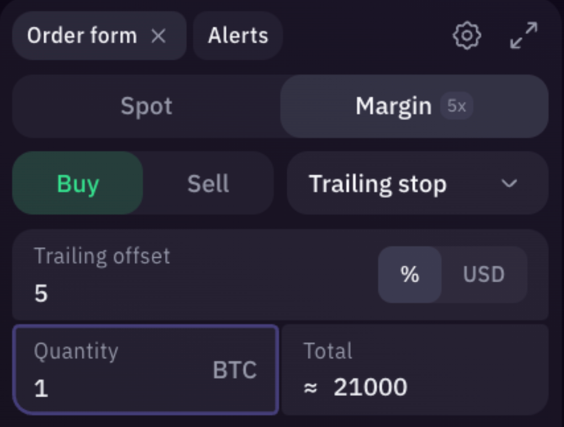 Trailing Stop Orders | Kraken