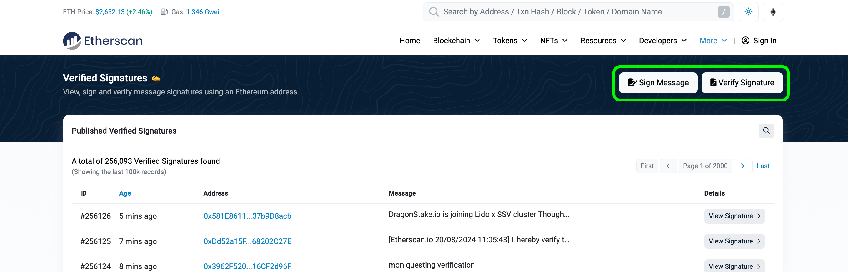 Signing a message on private crypto wallet | Kraken