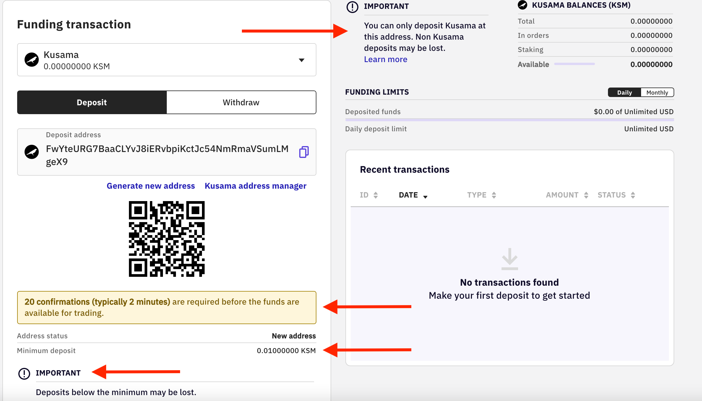 How to deposit cryptocurrencies to your Kraken account on Kraken Classic |  Kraken