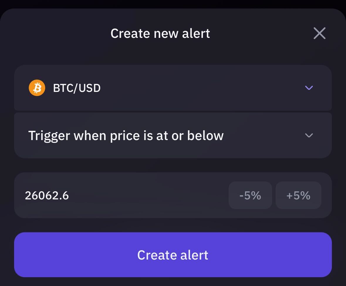 Market Alerts | Kraken