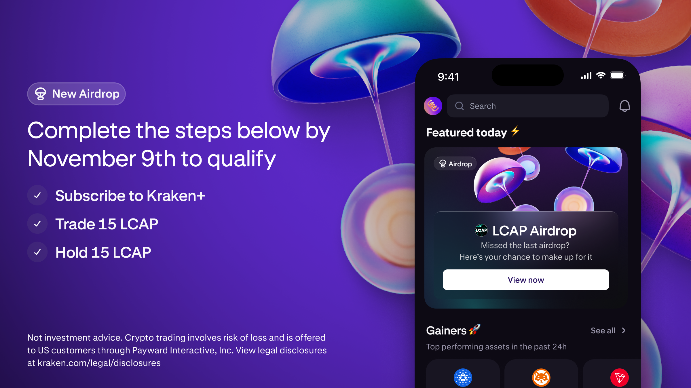 Kraken Drops: Large Cap DTF (LCAP) Airdrop