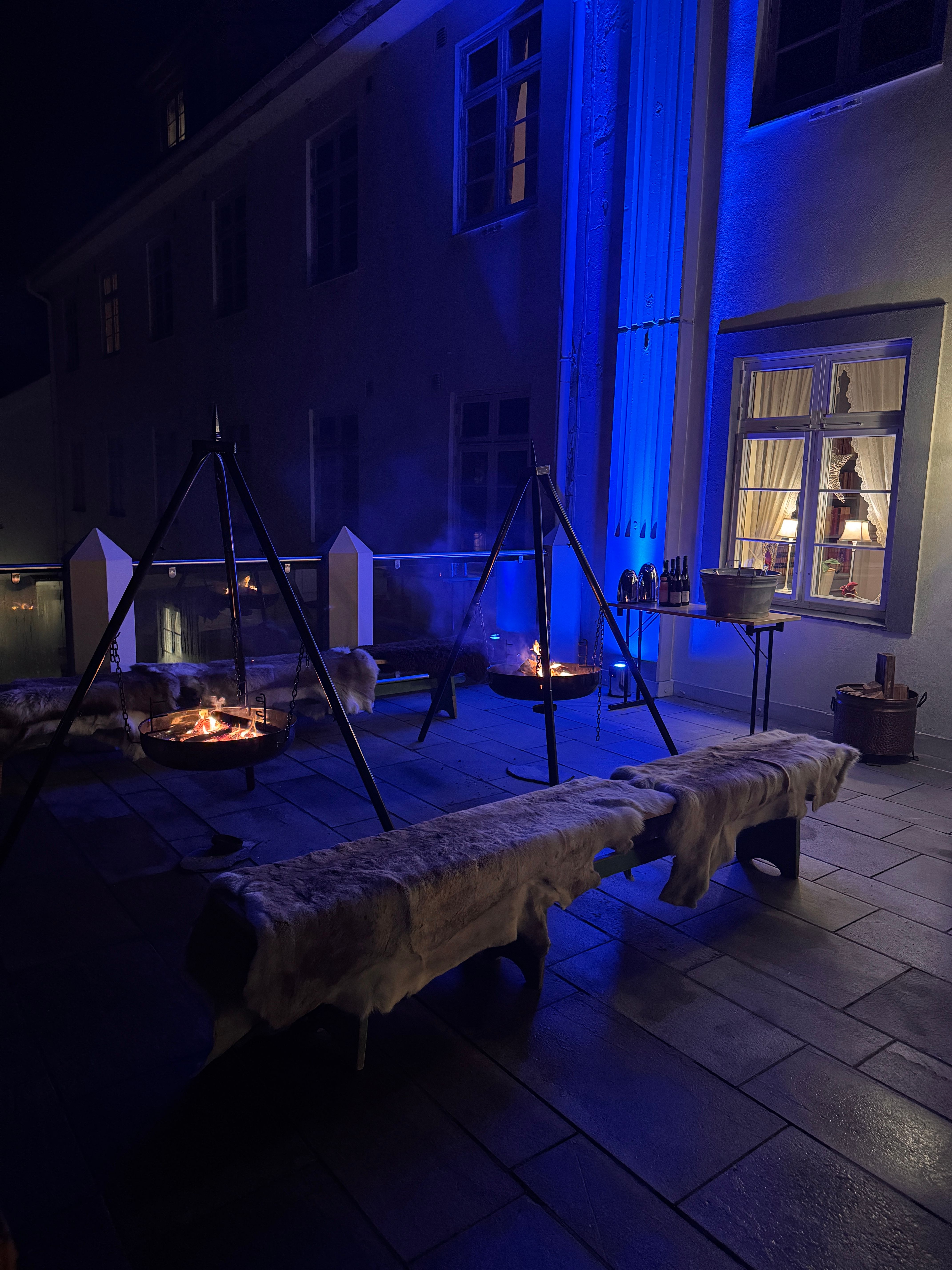 Bålpanne på terassen